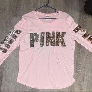 Vs pink bling top